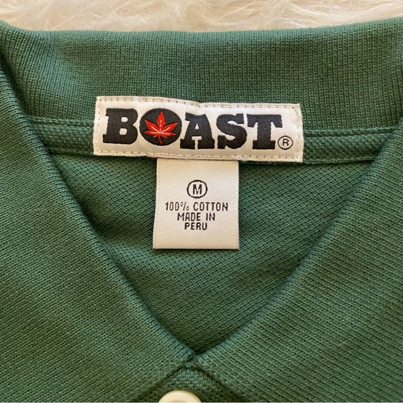 Boast Shirts Boast Nwt Green And Burgundy Long Sleeve Polo